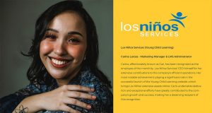 Carina Laroza - Los Niños Services employee of the month